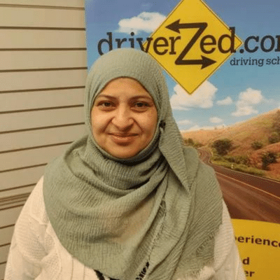 Aliya Nasir In Car Instructor